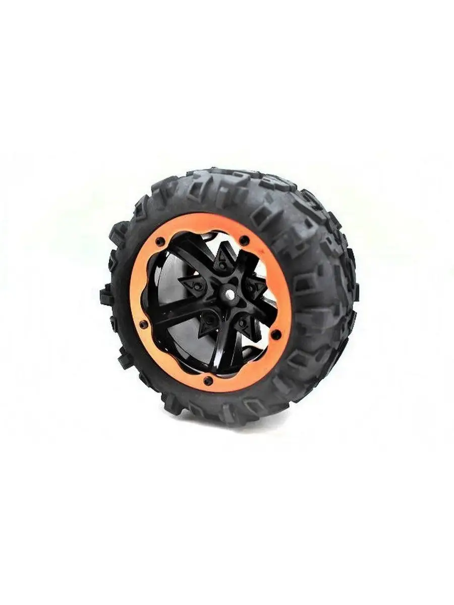 Колесо в сборе для Remo Hobby RH8035/36 левое красное, 1шт.