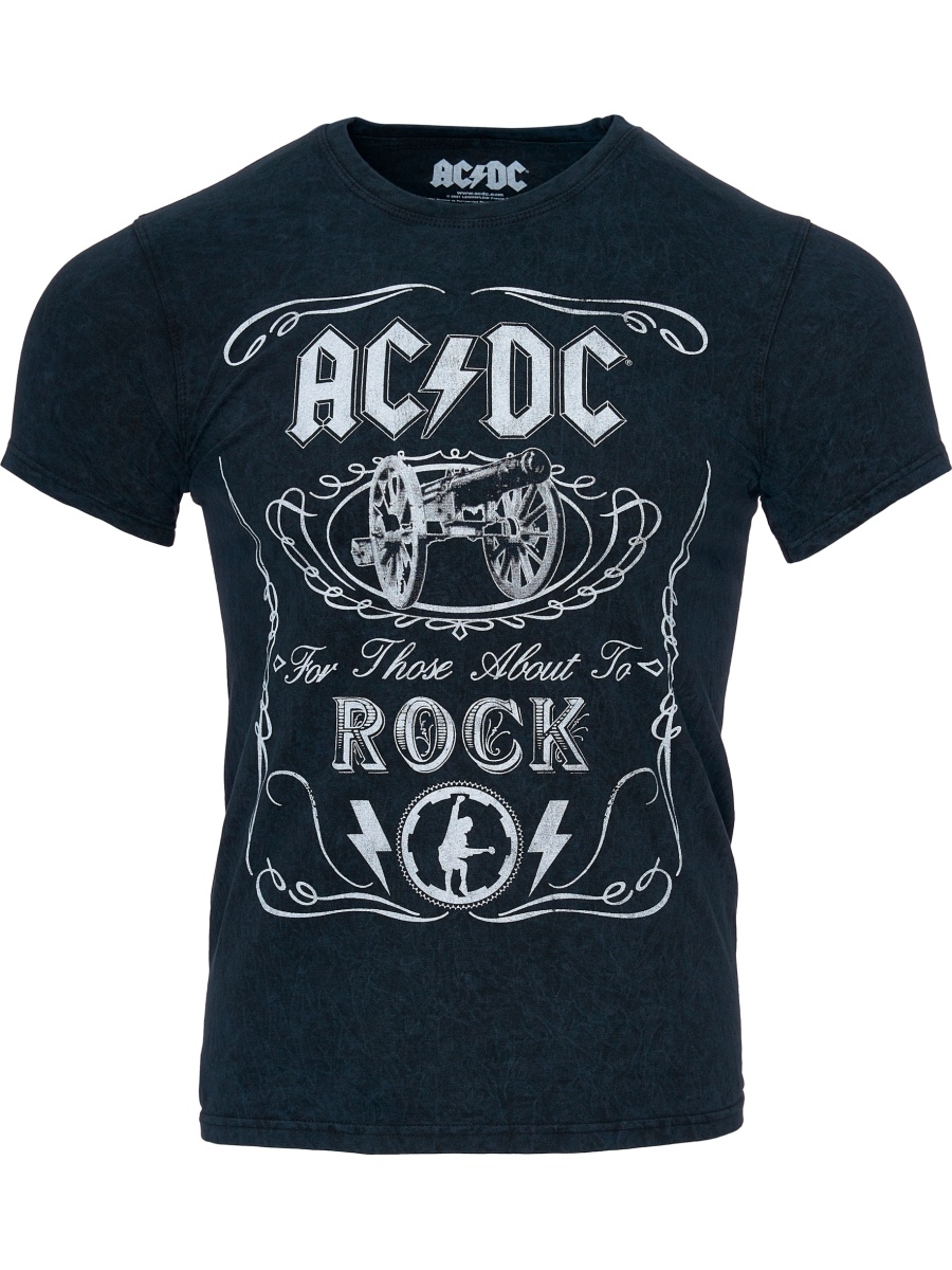 Футболка ACDC С розой. Мужские футболки AC/BC. Фирма Rock. Одежда фирмы рок старс.