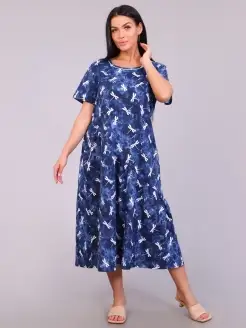 Платье большие размеры ROYAL TEXTIL 78166753 купить за 563 ₽ в интернет-магазине Wildberries