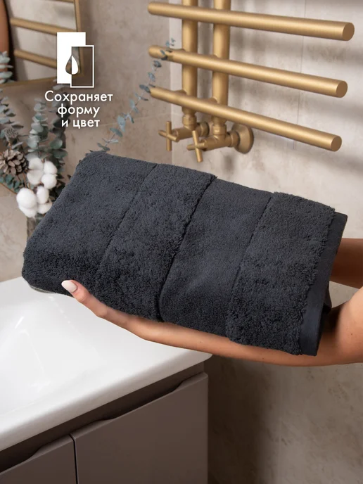 Cleanelly Полотенце махровое банное 70х140 см, 70x140 см, фото 6
