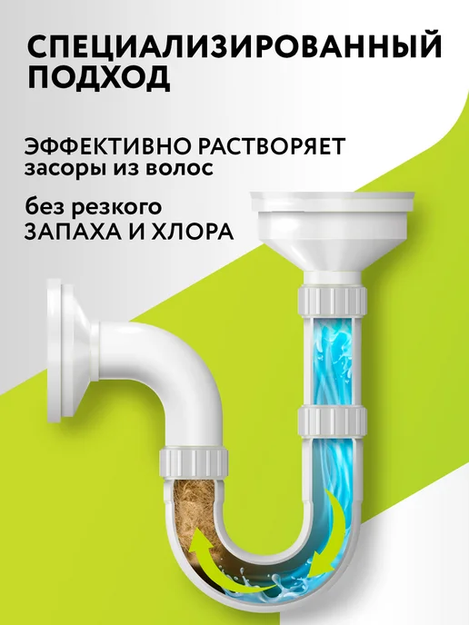 Expel Средство для очистки труб от засоров, 10 шт, 600 г, фото 4