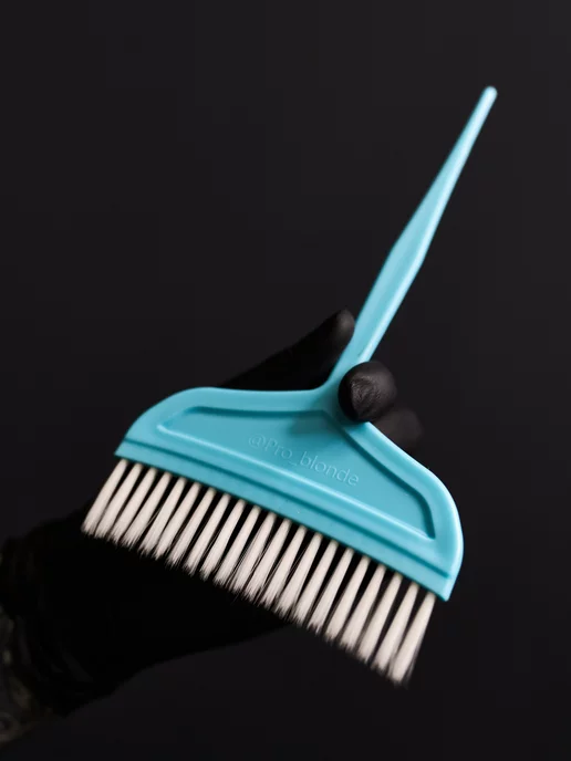 PROBLONDE Широкая кисть 11 см для окрашивания волос, голубой, фото 2