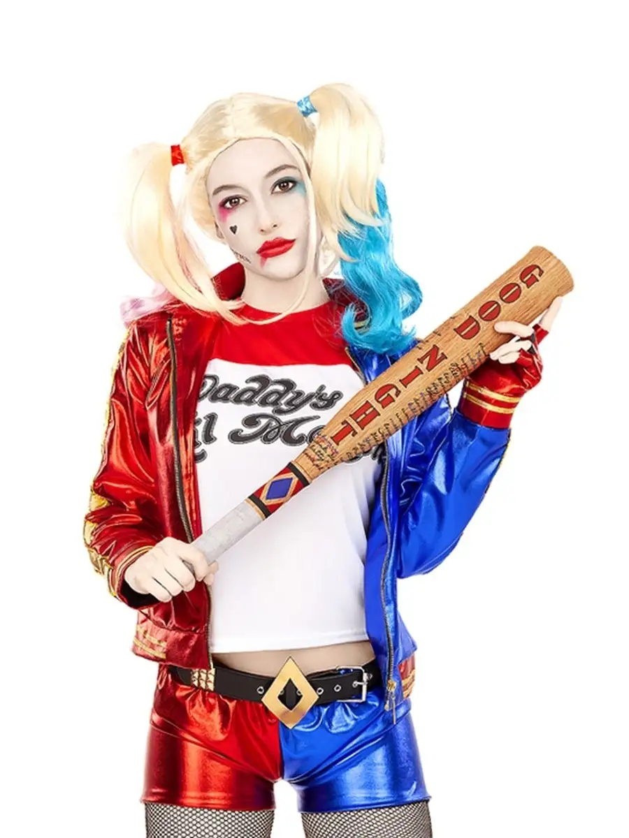 Карнавальный костюм Harley Quinn взрослый женщине, комплект Karnaval Land  78373005 купить за 1 437 ₽ в интернет-магазине Wildberries