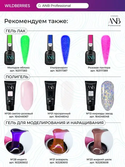 GF Nail Типсы для наращивания в кейсе 500шт, 500 шт, фото 6