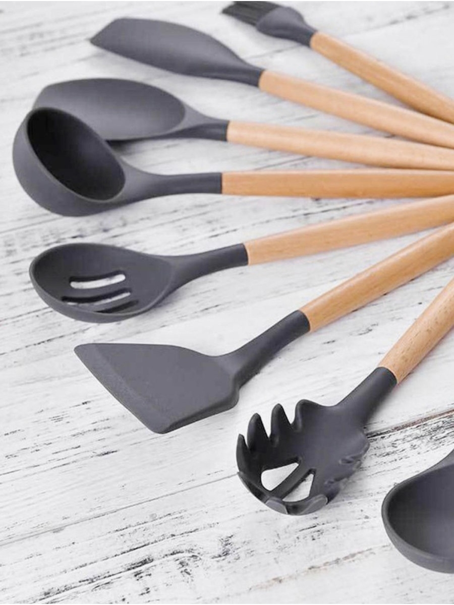 Kitchen set 12 предметов. Кухонный набор Kitchen Tool Set. Силиконовая кухонная утварь. Набор кухонных принадлежностей силиконовый. Кухонные принадлежности из силикона.