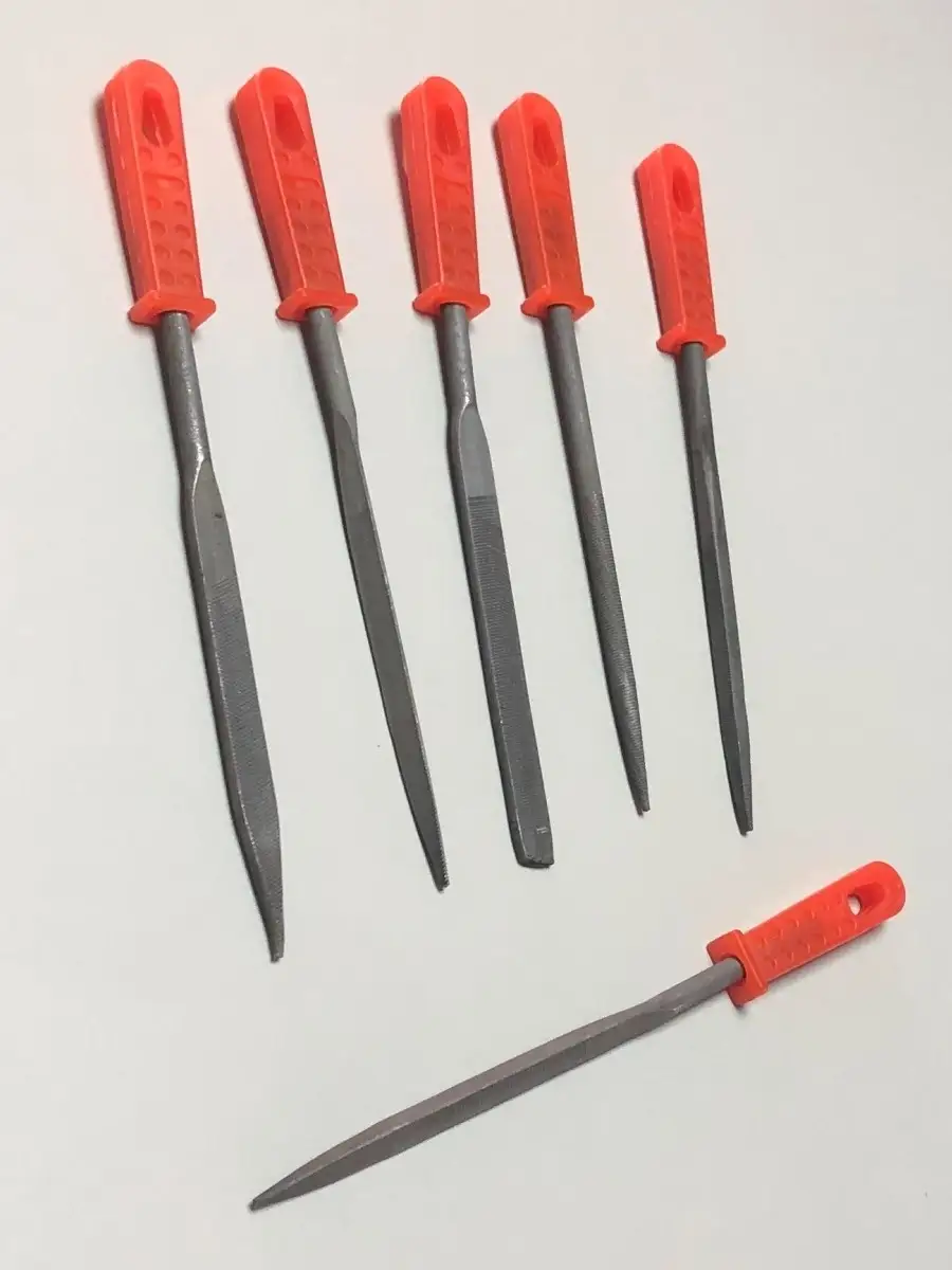 Набор надфилей 160 мм, 5 шт, бибер 85312. Надфиль конический. Набор напильников автодело. Напильники специального назначения. Самодельные ручки для надфилей.