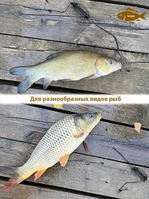 Bestage Кормушки для рыбалки фидерные оснащенные, черный, фото 3