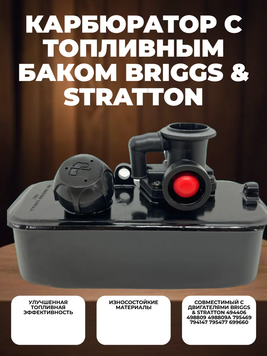 Топливный бак и карбюратор для Briggs & Stratton