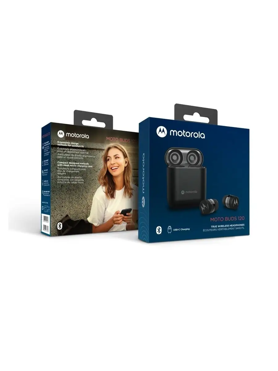 Беспроводные наушники MOTO BUDS 120 Motorola 78537850 купить в  интернет-магазине Wildberries