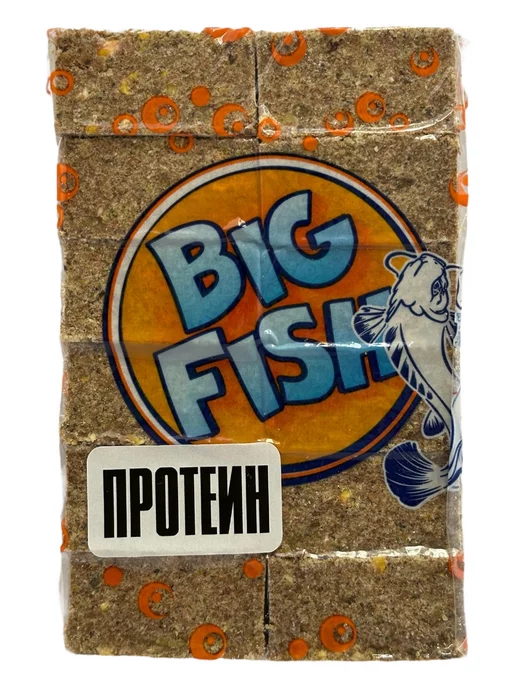 BIG FISH Жмых кукурузный, макуха, аромат - Протеин, 12 шт