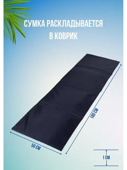 Malurre Сумка- коврик пляжный туристический, синий, фото 3