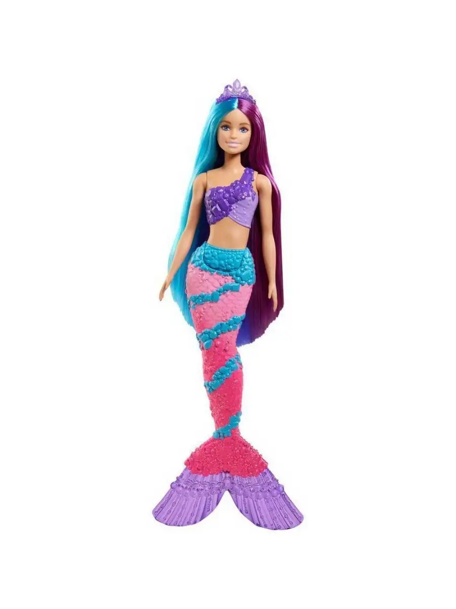 Кукла Mattel Игра с волосами Русалка GTF39 Barbie 78737020 купить в  интернет-магазине Wildberries