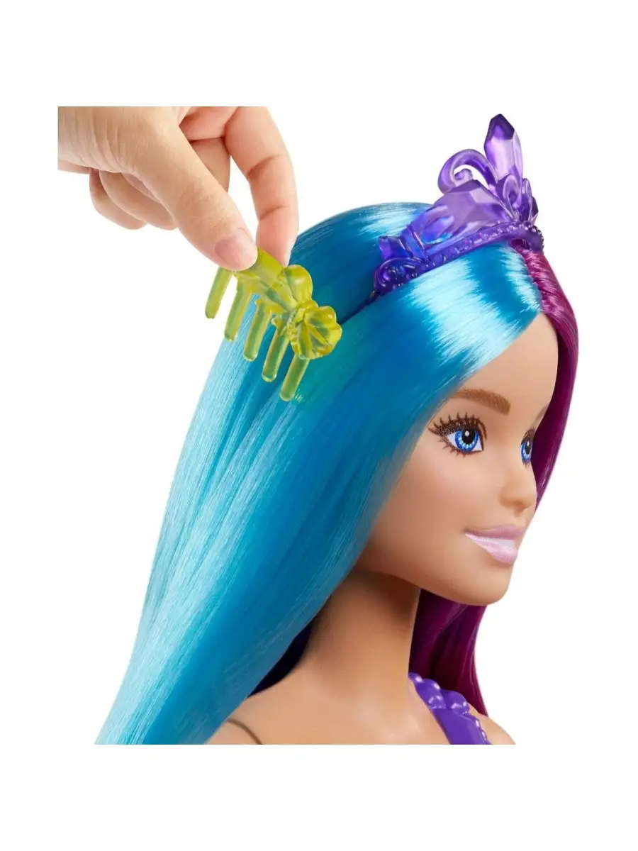 Кукла Mattel Игра с волосами Русалка GTF39 Barbie 78737020 купить в  интернет-магазине Wildberries