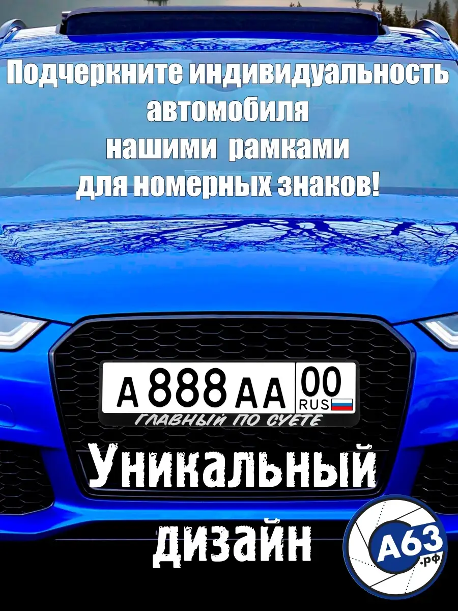 Рамка для номера Главный по суете Avtozap63opt 78746375 купить за 240 ₽ в  интернет-магазине Wildberries