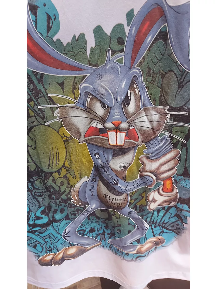 Футболка Багз Бани Кролик / bugs bunny / Бакс Бани Светящиеся в темноте  футболки D&A 78872351 купить за 604 ₽ в интернет-магазине Wildberries