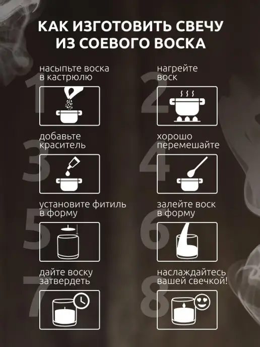 Воскоff Воск соевый для изготовления свечей 1 кг, 5 кг, фото 6