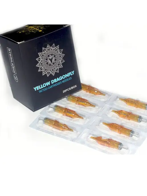YELLOW DRAGONFLY Картриджи для тату и татуажа 11RS, 0.35 мм, 5 шт, 5 шт, фото 3