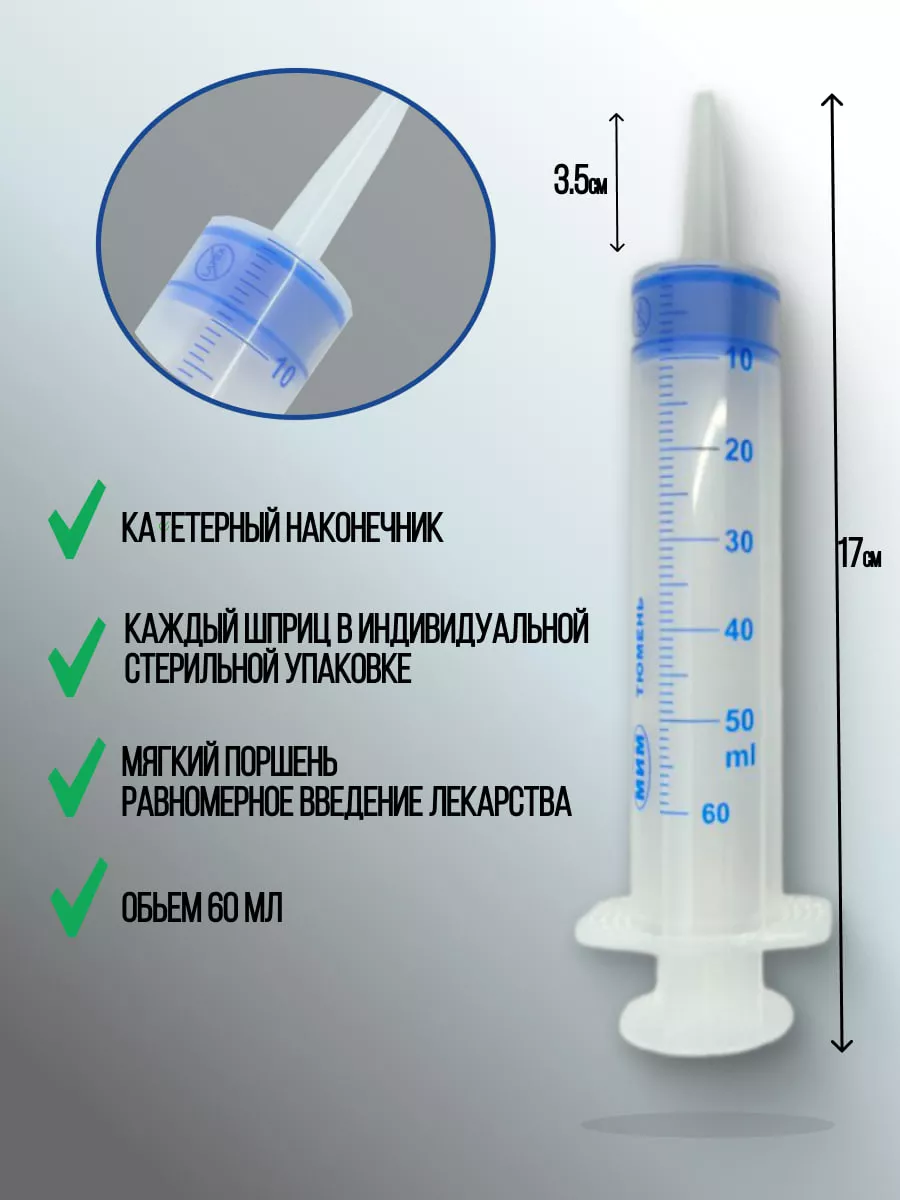 Шприц Жане 50 мл. стерильный. Катетерный шприц медицинский  трехкомпонентный. Набор 5шт. ООО МИМ 79200006 купить за 325 ₽ в  интернет-магазине Wildberries