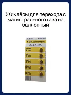 Набор жиклеров на балонный газ WO431 ProZapchast 79393806 купить за 254 ₽ в интернет-магазине Wildberries