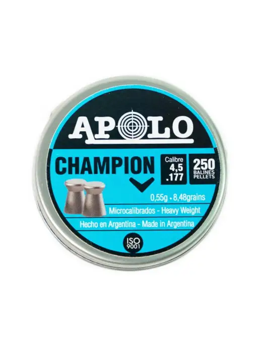 APOLO Пули Champion 4,5 мм, 0,55 г (250 штук), 0,55 г