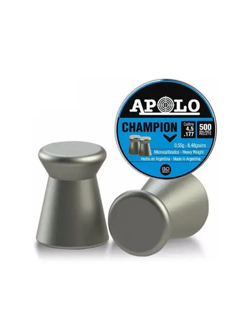 APOLO Пули Champion 4,5 мм, 0,55 г (250 штук), 0,55 г, фото 3
