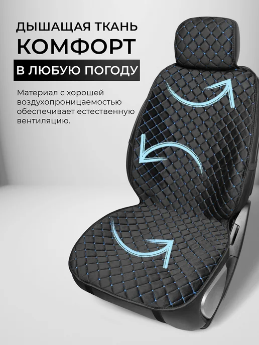 CarCape Накидки в автомобиль на сиденья универсальные чехлы велюр, синий, фото 2