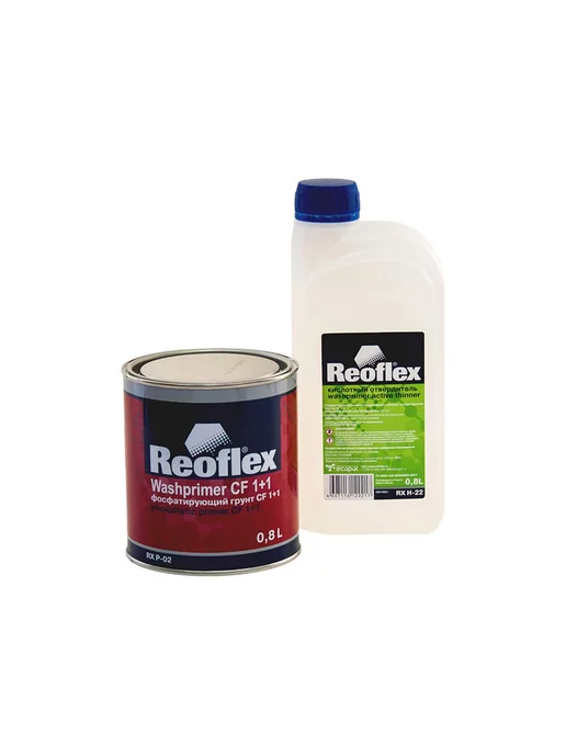 Reoflex Грунт фосфатирующий CF 1+1 Washprimer 0,8 + 0,8 л, 800 мл