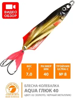 Блесна рыболовная колеблющаяся Глюк 40mm 7,0g AQUA 79456909 купить за 159 ₽ в интернет-магазине Wildberries