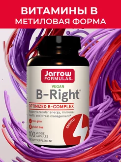 Витамины b комплекс, биотин, B-RIGHT, 100 капс. Jarrow Formulas 79523058 купить за 2 141 ₽ в интернет-магазине Wildberries