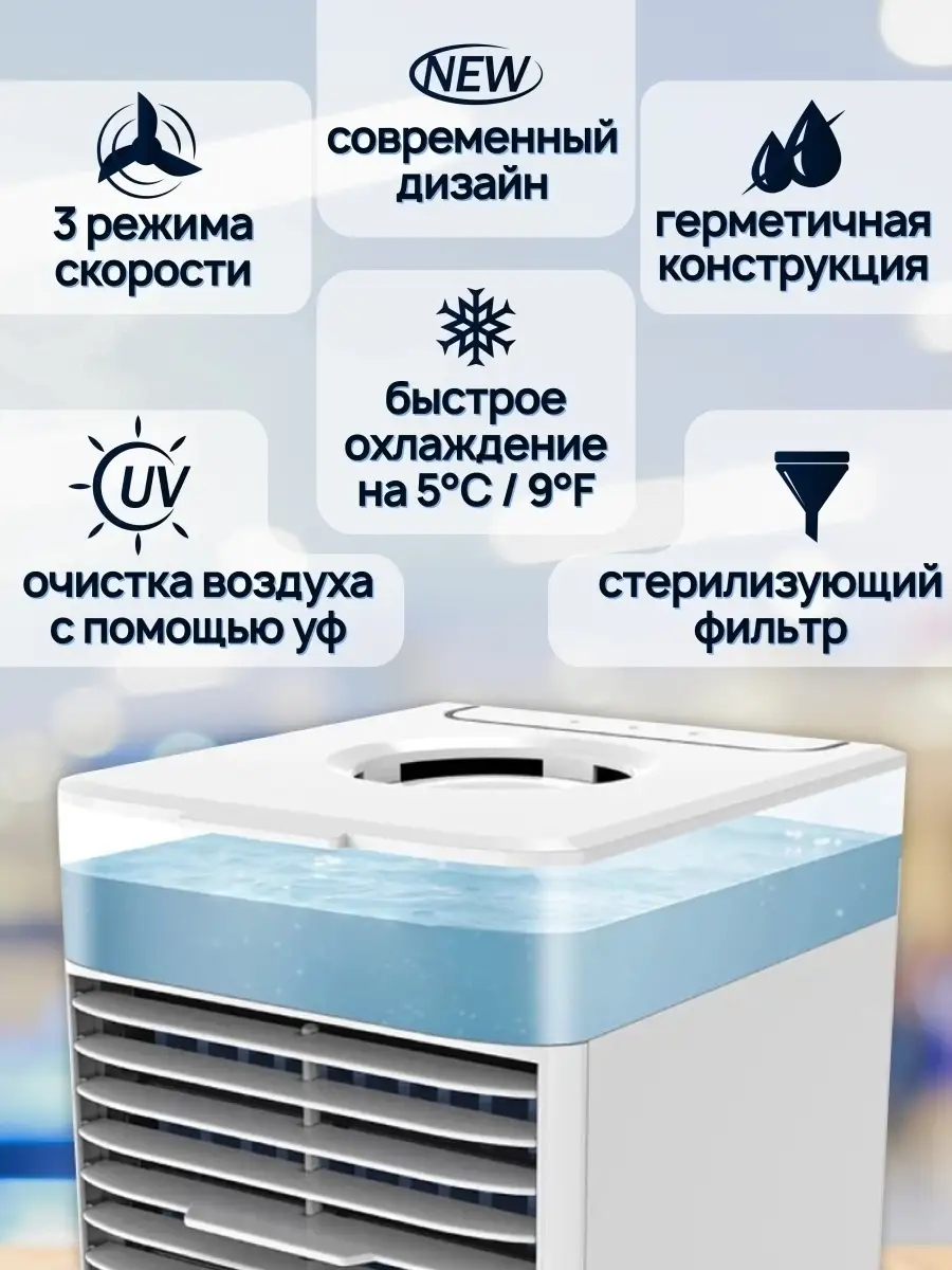 Портативный мини кондиционер GoodLife 79533988 купить за 1 560 ₽ в  интернет-магазине Wildberries