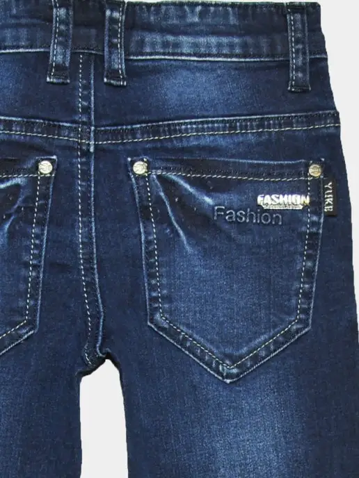 Yuke jeans Джинсы детские для мальчика, голубой, фото 5
