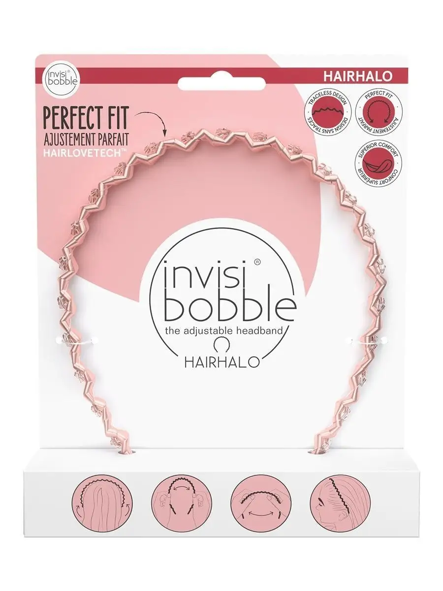 Ободок HAIRHALO Pink Sparkle Invisibobble 79620000 купить в  интернет-магазине Wildberries