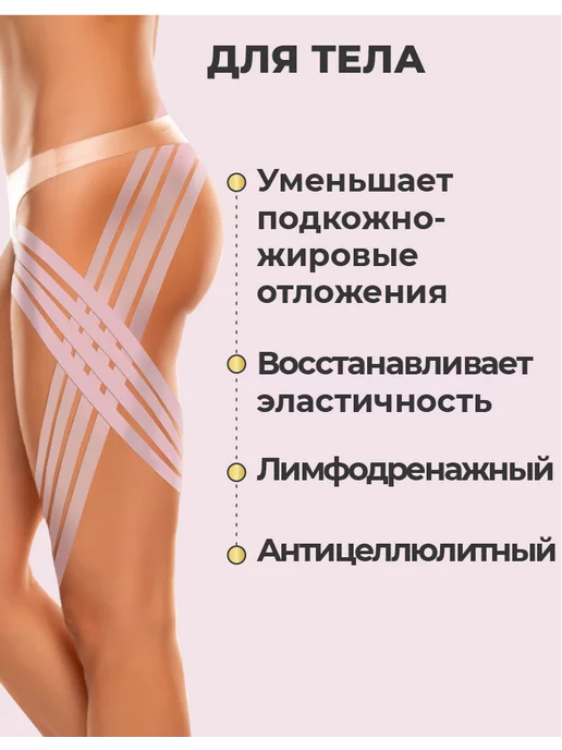 RIGHT ROUTE Кинезио тейп Райт Рут для лица и тела высокой фиксации, 5см, 2 шт, фото 4