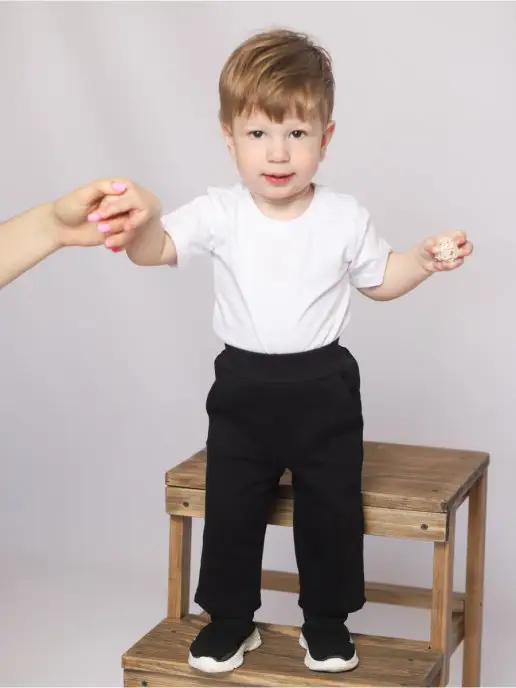 Лучший Ребёнок Брюки для мальчика, черный, фото 2