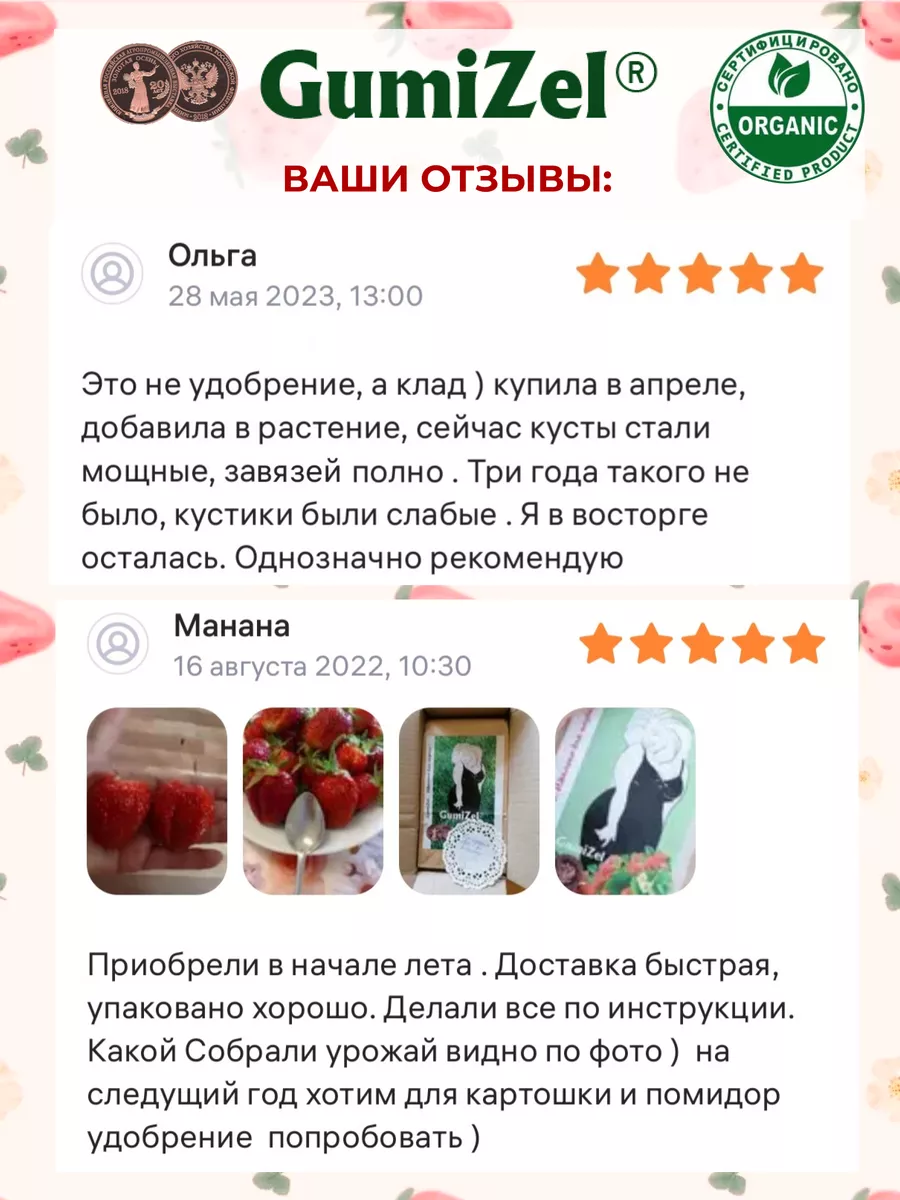 Удобрение для клубники комплексное гумицел GumiZel 79857707 купить за 615 ₽  в интернет-магазине Wildberries