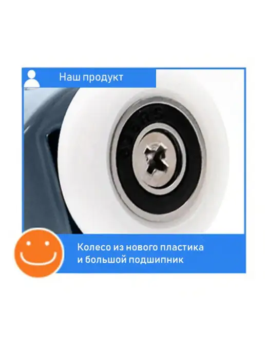 Душ Комплект Ролики для душевой кабины, вариант, фото 3