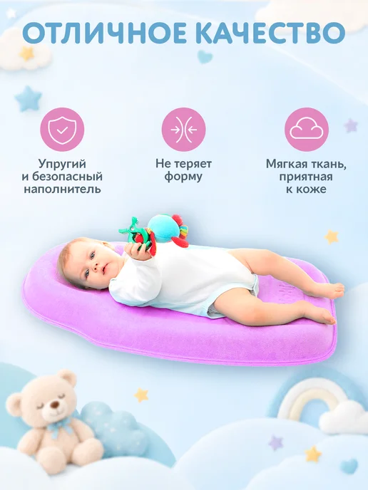 Teplokid Кокон для новорожденного гнездышко ортопедический для сна, вариант, фото 8