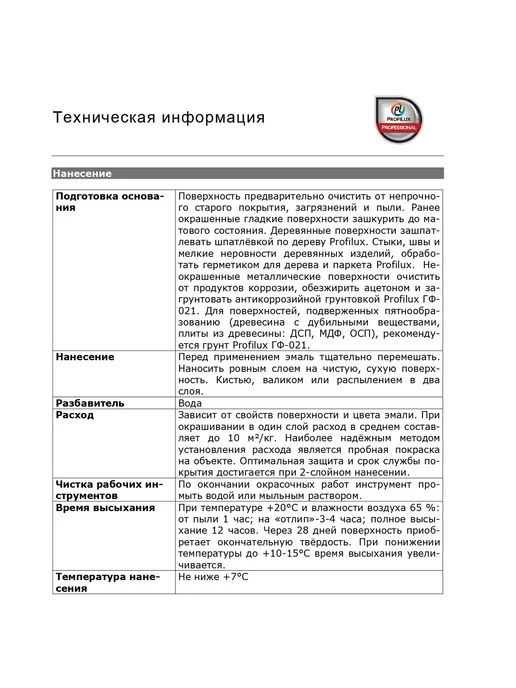 Profilux Эмаль акриловая универсальная база 1 матовая белая 2,4 кг, 2,4 кг, фото 4