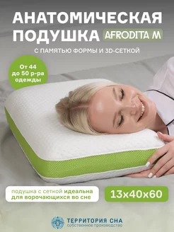 Анатомическая подушка Afrodita M территория сна 80026459 купить за 6 872 ₽ в интернет-магазине Wildberries