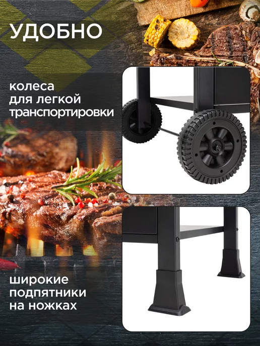 Forester Газовый гриль барбекю, с 3 конфорками с пьезоподжигом, вариант, фото 8