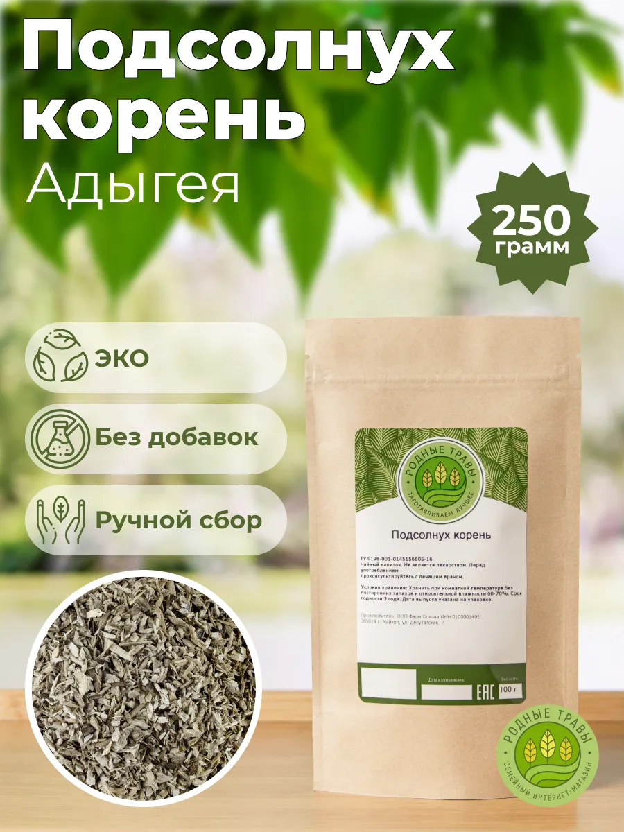 Корень подсолнуха подсолнечника