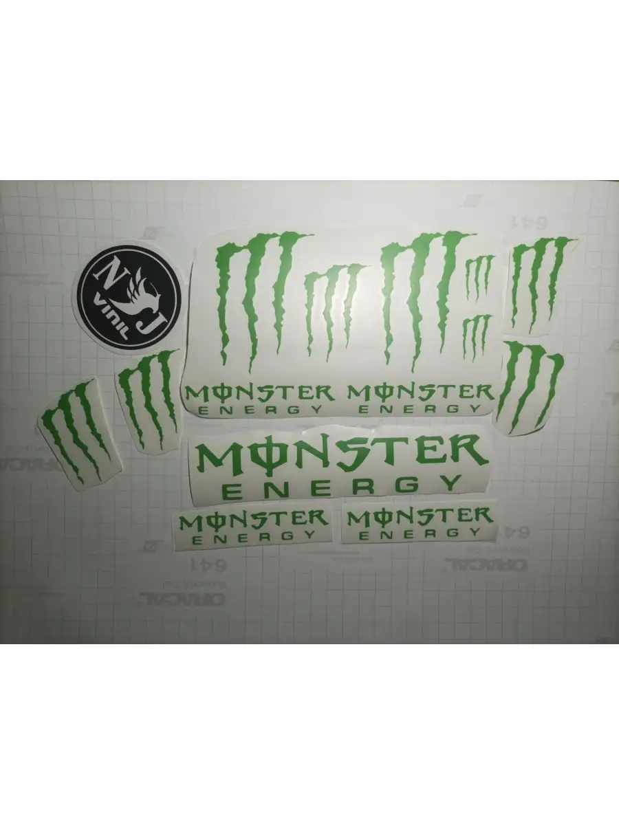 Наклейка Monster energy монстр энерджи NJViniL 80362217 купить за 382 ₽ в  интернет-магазине Wildberries