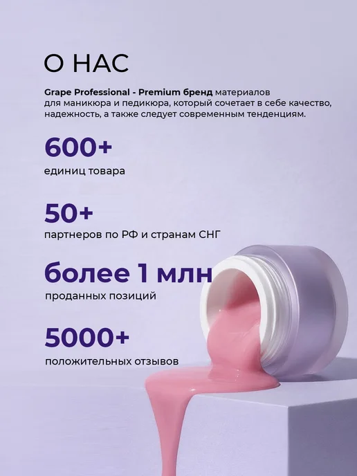 Grape Professional Пилка для ногтей маникюра упаковка набор 180 240, серый, фото 6