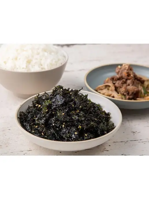 Азиатская еда МОРСКАЯ КАПУСТА ХРУСТЯЩАЯ (КИМ) ОБЖАРЕННАЯ С КУНЖУТОМ, вариант, фото 2