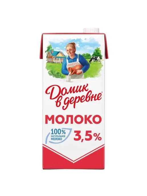 Домик в деревне Молоко 3,5% 950г, 950 г, фото 2