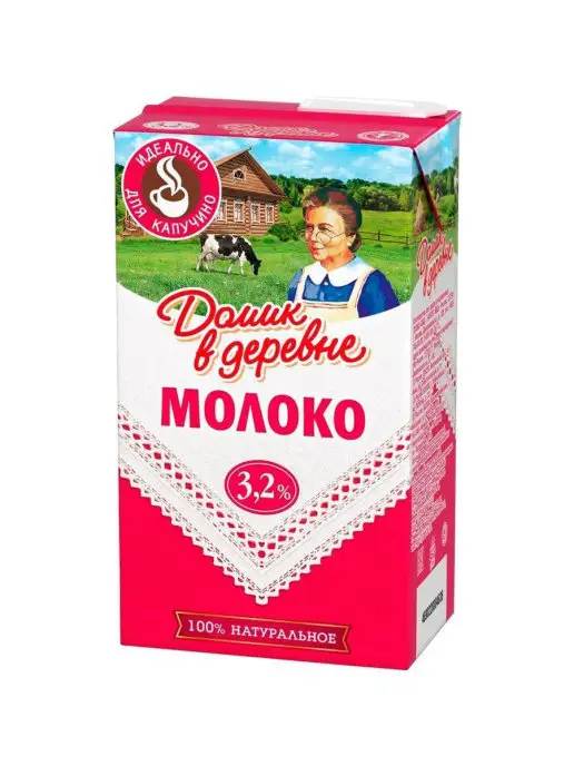 Домик в деревне Молоко для капучино 3,2 %, 950 г, 950 г