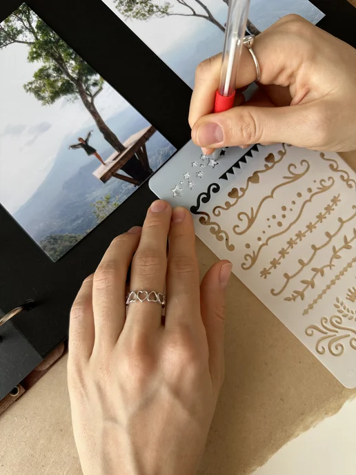Milbook Фотоальбом семейный большой свадебныйА4, коричневый, фото 8