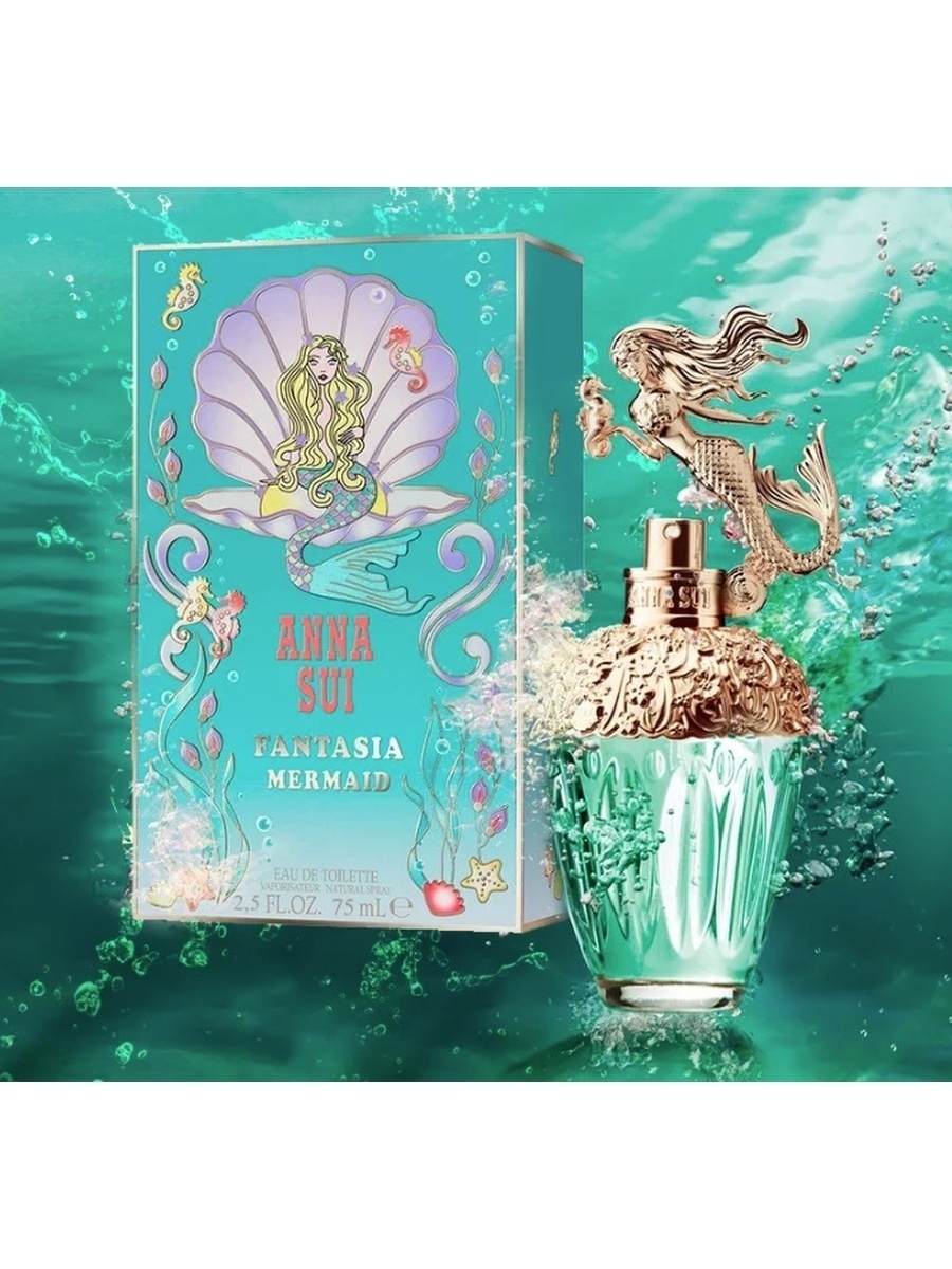 Fantasia mermaid anna sui. Anna sui Fantasia духи. Anna sui"Fantasia Mermaid Eau de Toilette. Духи с русалкой Anna sui. Anna sui Fantasia Mermaid EDT Tester женский.