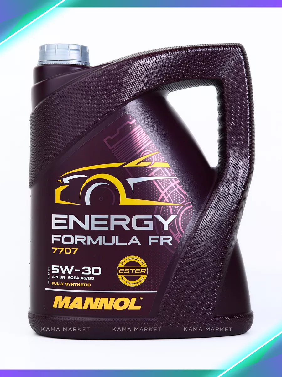 Energy Formula FR моторное масло 5W30 синтетическое 5 л MANNOL 80940859  купить за 2 503 ₽ в интернет-магазине Wildberries