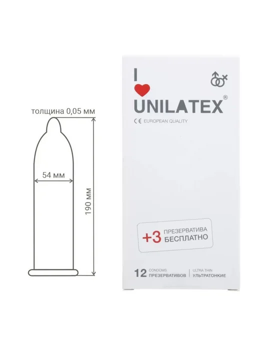 Unilatex Презервативы natural ultrathin, ультратонкие, 15 шт, 15 шт, фото 5